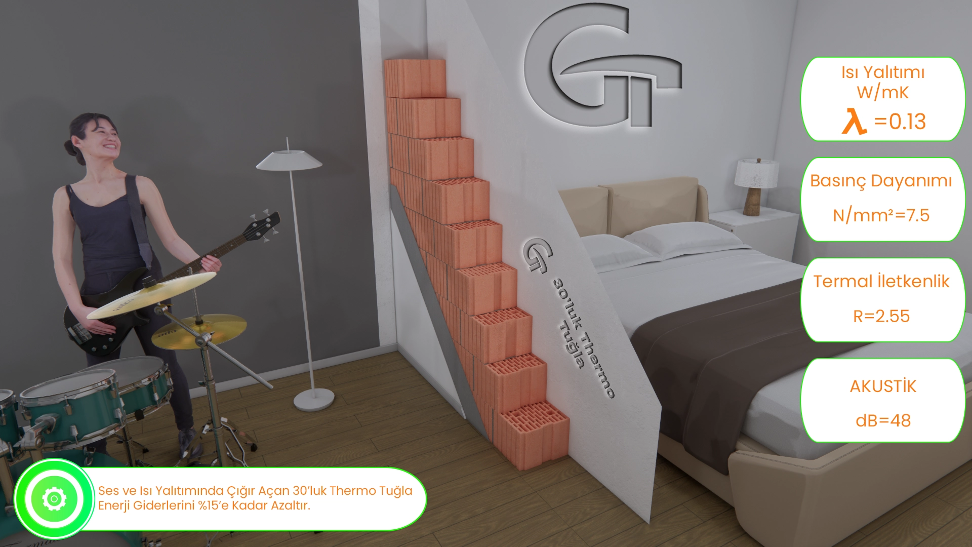 Gürdağ Tuğla Ses Yalıtımı